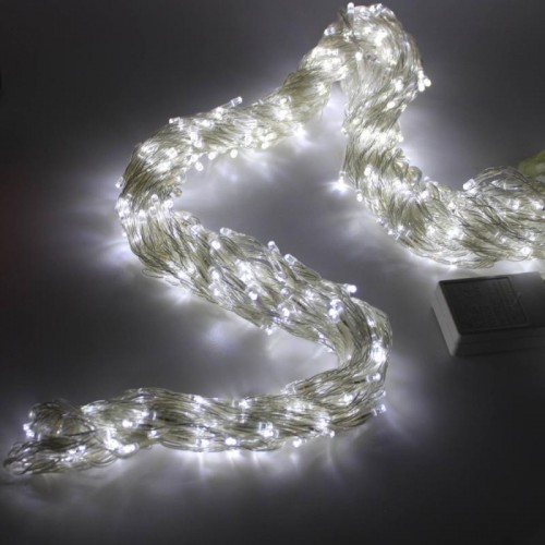 Гірлянда «Водоспад штора» від мережі, 3х3м, 480LED Біла Гірлянда «Водоспад штора» від мережі, 3х3м, 480LED Біла