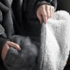 Плед жіноча толстовка з капюшоном (100х80см) HUGGLE HOODIE, Сірий