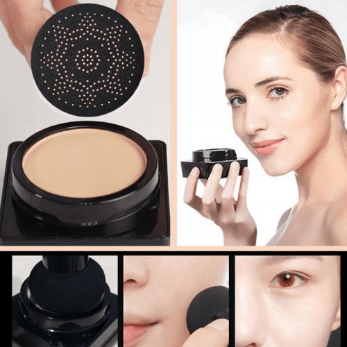 Тональний крем кушон для обличчя + спонжик Beauty Linasi Red O`CHEAL, Натуральний відтінок
