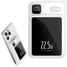 Зовнішній акумулятор 10000 mAh, MagSafe, Type-c, Білий