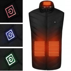Чоловічий жилет з підігрівом 4XL, від USB, 3 режими