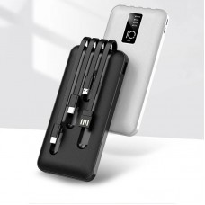 Повербанк 20000mAh + 4 перехідника, 2хUSB, KP-27