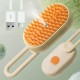 Щітка гребінець з парою для котів і собак, від USB, Steamy Brush E-W3317, Жовтогарячий