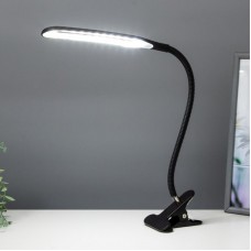Настольная LED лампа на прищепке, Черная