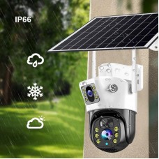 Камера відеоспостереження V36-4G SOLAR з двома лінзами та сонячною панеллю