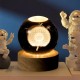 Декоративна 3D-нічник кришталева куля, від USB, Кульбаба