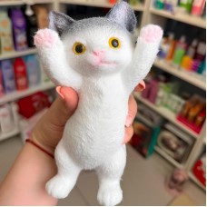 Сквиш котик антистресс 17см — мягкая игрушка из силикона