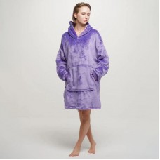 Плед толстовка з капюшоном 3в1 HUGGLE HOODIE, Фіолетовий