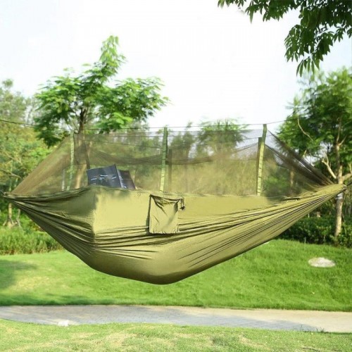 Туристичний гамак 2,6х1,3 м, на 200 кг, з москітною сіткою HAMMOCK NET