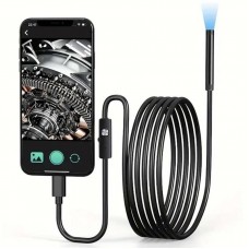 Эндоскоп USB 5м с камерой 5мм для смартфона и ПК