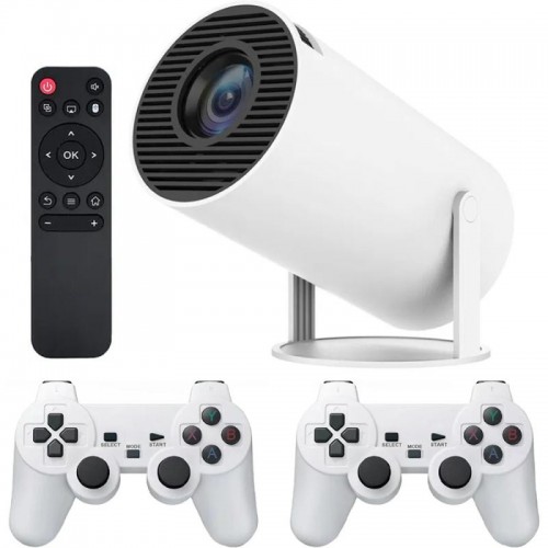 Проектор з 2 джойстиками та пультом, WiFi, Bluetooth, M300 MAX