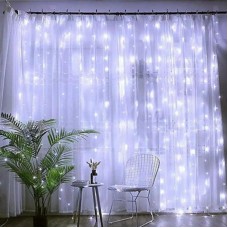 Гирлянда Штора от сети 2х1,5м, 192 LED, Холодный белый