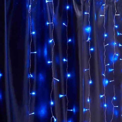 Гирлянда Штора от сети 2х1,5м, 192 LED, Синий Гирлянда Штора от сети 2х1,5м, 192 LED, Синий