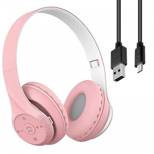 Бездротові навушники Bluetooth з мікрофоном, ST95, Рожевий