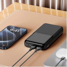 Power bank 10000 mAh (2×USB), від USB, XO PR251