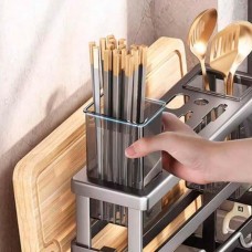 Стойка для ножей универсальная 27,5×23,5×7,5 см из нержавеющей стали