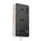 Сетевой фильтр 1,5м, 3000Вт, (3×220В+3×USB+1×Type-C), Hoco AC7