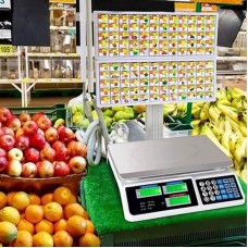 Електронні ваги торговельні до 40кг, від мережі та акумулятора, RIAS Digital Pricing