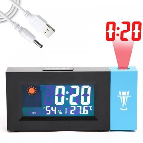 Настольные часы с LED подсветкой и проекцией, Clock With Projector