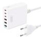Сетевое зарядное устройство 75W, 3xUSB, 3xType-C, XO L133