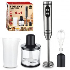 Занурювальний блендер SOKANY SK-02011 4в1 800W з чашею