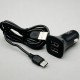 Автомобільний зарядний пристрій 12W, 2,4A, 2хUSB + Type-C, XO TZ10