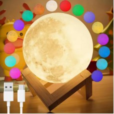 Настольный светильник Magic 3D Moon 10,5см с USB и сенсорным управлением