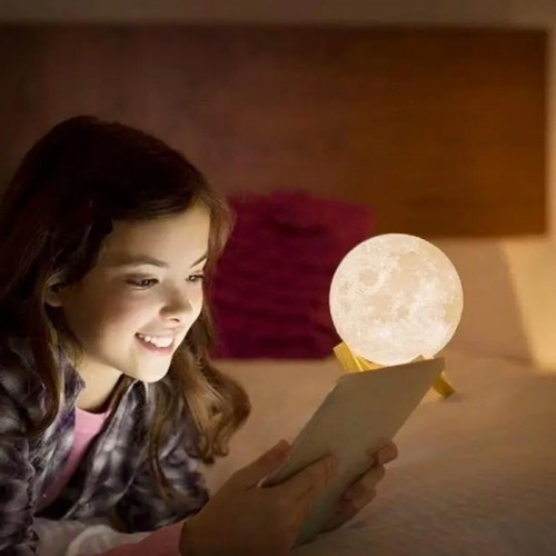 Настольный светильник Луна 10,5см, с USB, Magic 3D Moon Настольный светильник Луна 10,5см, с USB, Magic 3D Moon