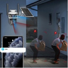 4G камера видеонаблюдения с солнечной панелью 2MP+2MP — купить с доставкой по Украине
