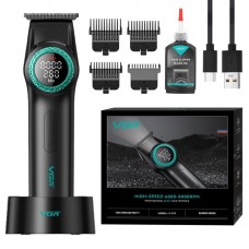 Аккумуляторный триммер для стрижки +4 насадки, от USB, VGR V-977