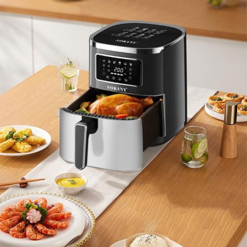 Сенсорна аерофритюрниця на 7л, 1700Вт, Sokany SK-10052 Сенсорна аерофритюрниця на 7л, 1700Вт, Sokany SK-10052