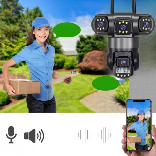 Вулична 4G камера відеоспостереження, 12MP