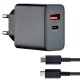 Мережевий зарядний пристрій 35W PD USB-A + USB-C