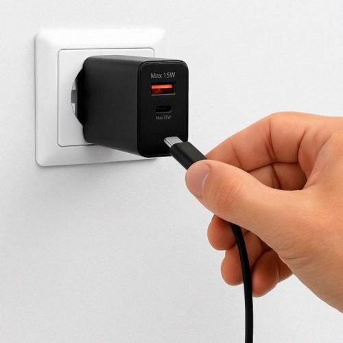 Мережевий зарядний пристрій 35W PD USB-A + USB-C Мережевий зарядний пристрій 35W PD USB-A + USB-C