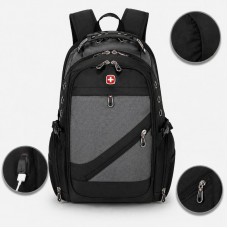 Рюкзак, швейцарський рюкзак, SwissGear 8810, туристичний рюкзак, рюкзак для ноутбука Сірий