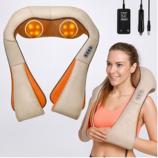 Роликовий масажер для шиї та плечей з підігрівом, Massager of Neck Kneading