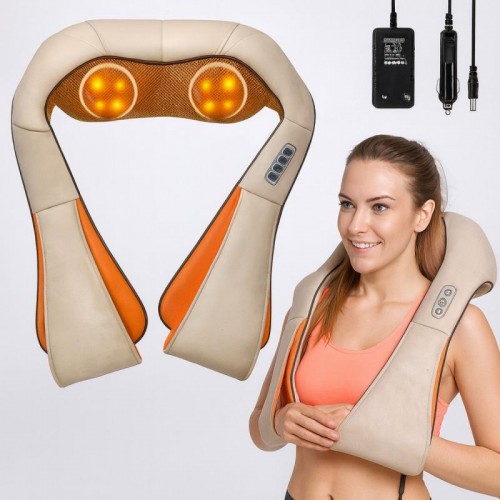 Роликовий масажер для шиї та плечей з підігрівом, Massager of Neck Kneading