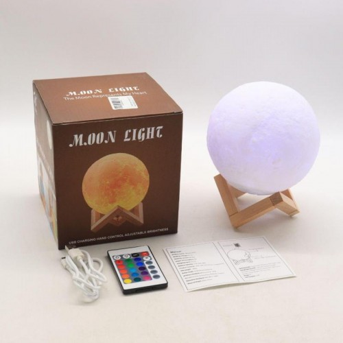 Настольный светильник ночник RGB Magic 3D Moon Light Настольный светильник ночник RGB Magic 3D Moon Light