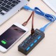 Розгалужувач USB Хаб на 4 порти, Чорний