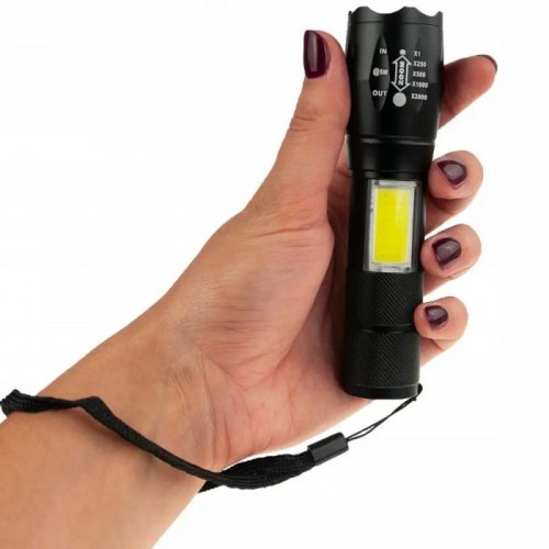 Потужний ручний ліхтарик із USB-зарядкою та ZOOM, BL-29-T6 Потужний ручний ліхтарик із USB-зарядкою та ZOOM, BL-29-T6