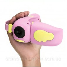 Дитяча цифрова відеокамера + фотоапарат Kids Camera DV-A100, Рожевий