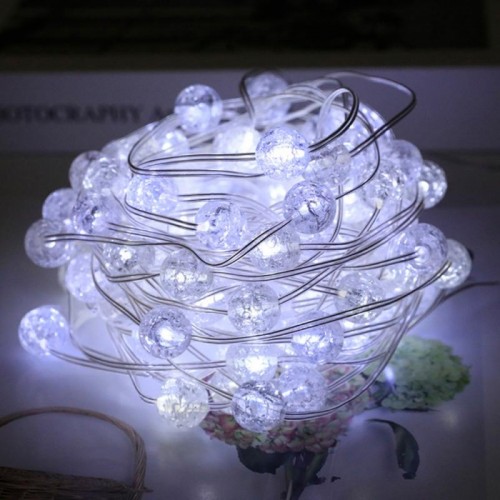 Гірлянда Лампочки від USB, 10м, 100LED, Холодний білий Гірлянда Лампочки від USB, 10м, 100LED, Холодний білий