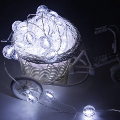 Гірлянда Лампочки від USB, 10м, 100LED, Холодний білий Гірлянда Лампочки від USB, 10м, 100LED, Холодний білий