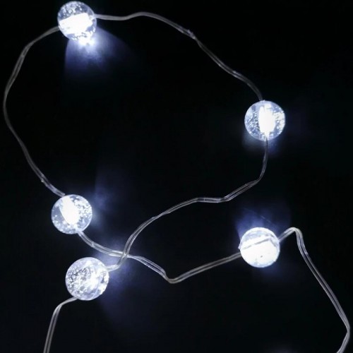 Гірлянда Лампочки від USB, 10м, 100LED, Холодний білий Гірлянда Лампочки від USB, 10м, 100LED, Холодний білий