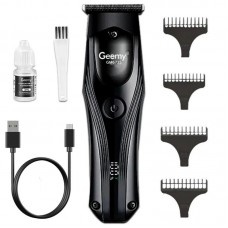Акумуляторна машинка для стрижки Geemy GM-6735 з 4 насадками