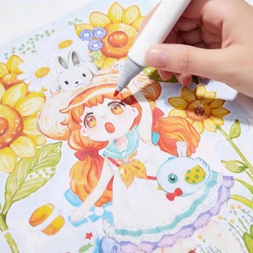 Акриловые маркеры для рисования 36 шт, в кейсе, Water color pen 655 Акриловые маркеры для рисования 36 шт, в кейсе, Water color pen 655