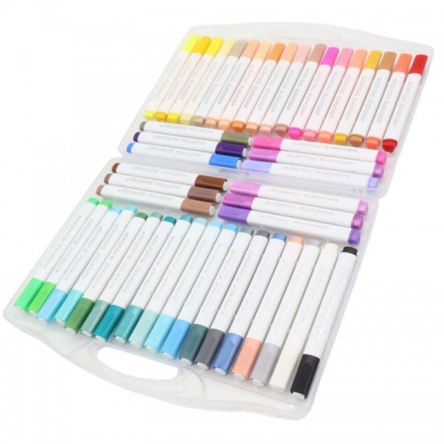 Акриловые маркеры для рисования 48 шт, в кейсе, Water color pen 655 Акриловые маркеры для рисования 48 шт, в кейсе, Water color pen 655