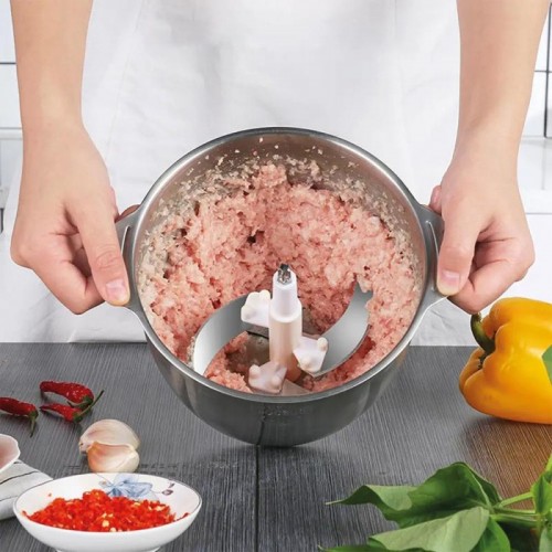 Подрібнювач кухонний з металевою чашею 2л, 1500Вт, Zepline ZP-051