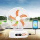 Акумуляторний вентилятор із сонячною панеллю, Bluetooth, радіо, 10Вт