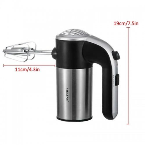 Миксер ручной 5 скоростей, 800Вт, от сети, Sokany LH-952